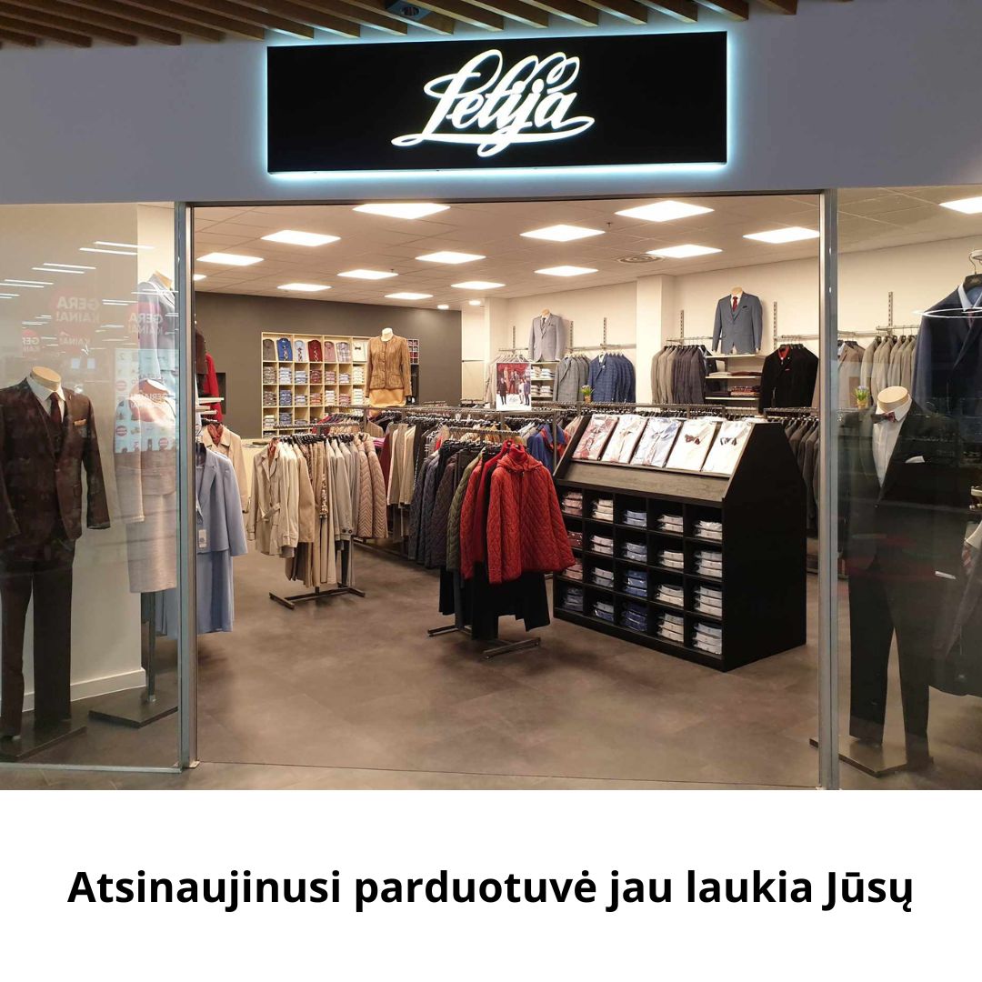 Atsinaujinusi drabužių parduotuvė - LELIJA