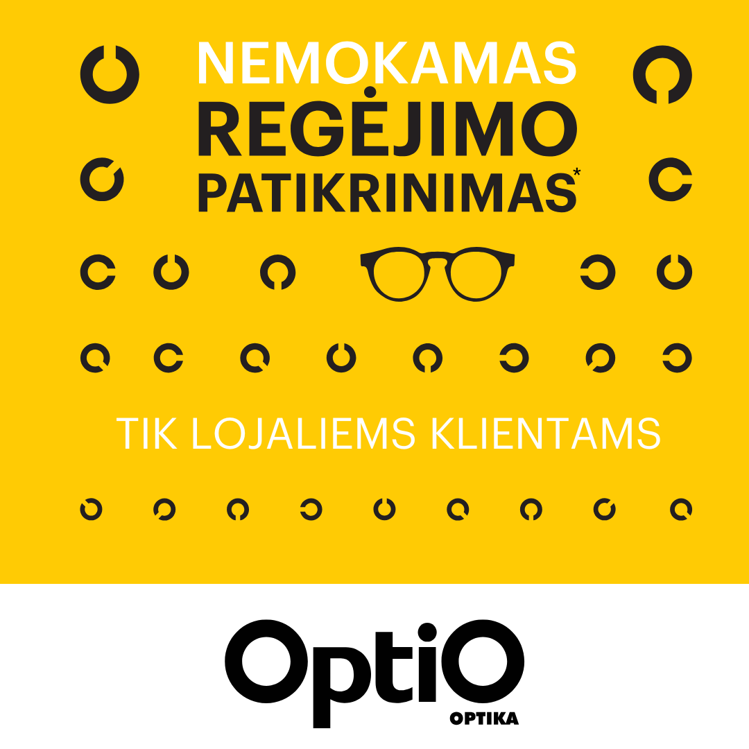 OPTIO. Nemokamas MINI regėjimo patikrinimas