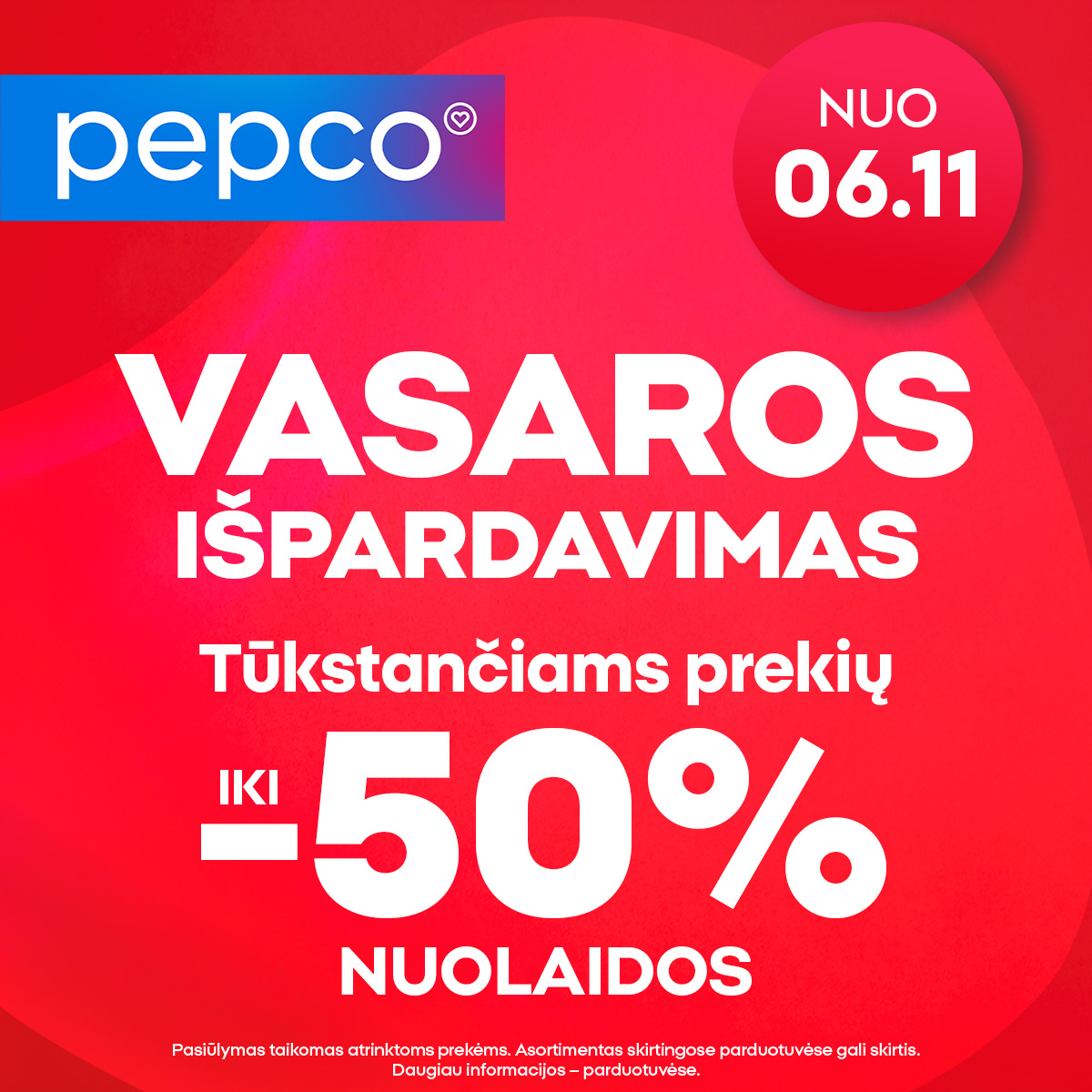 PEPCO vasaros išpardavimas