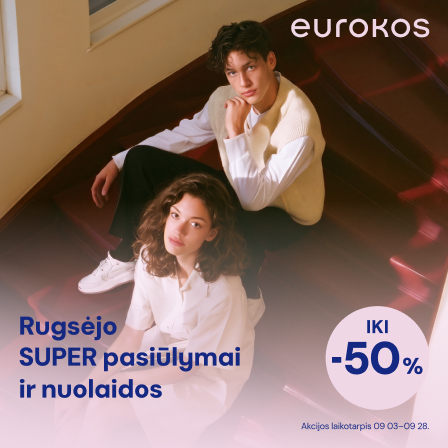 Rugsėjo SUPER pasiūlymai ir nuolaidos iki -50%!